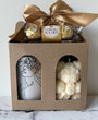 Frosted Glass + Rose Bear Candle- Gift Set