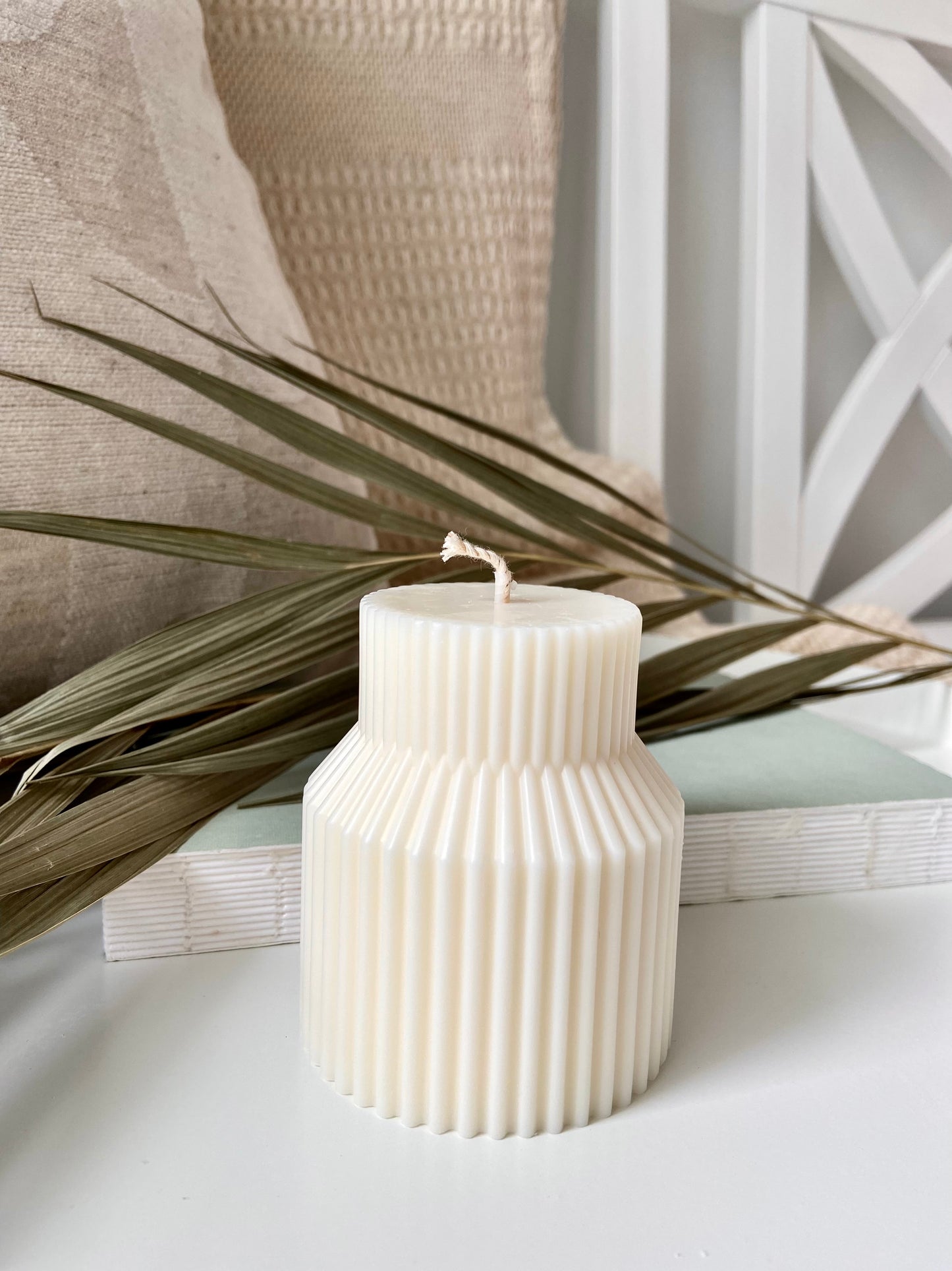 Luxury Ribbed Pillar Candles